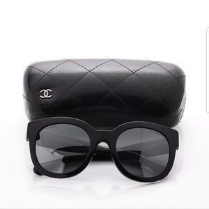 Chanel 5358 black Sunglasses retro style